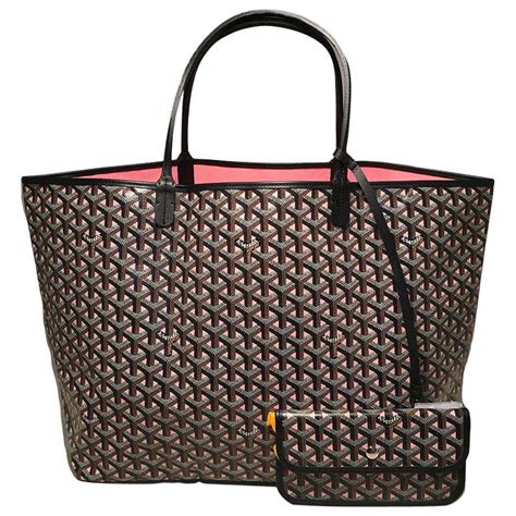 pink and grey goyard bag